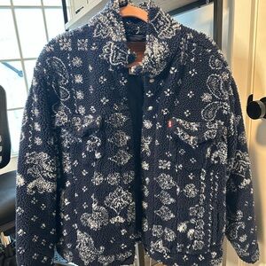 Levi's Black and White Sherpa Jacket